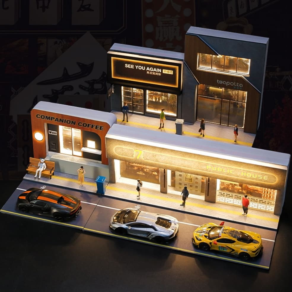 Bar Coffee Shop Lifelike Miniature Scene Architectural Model