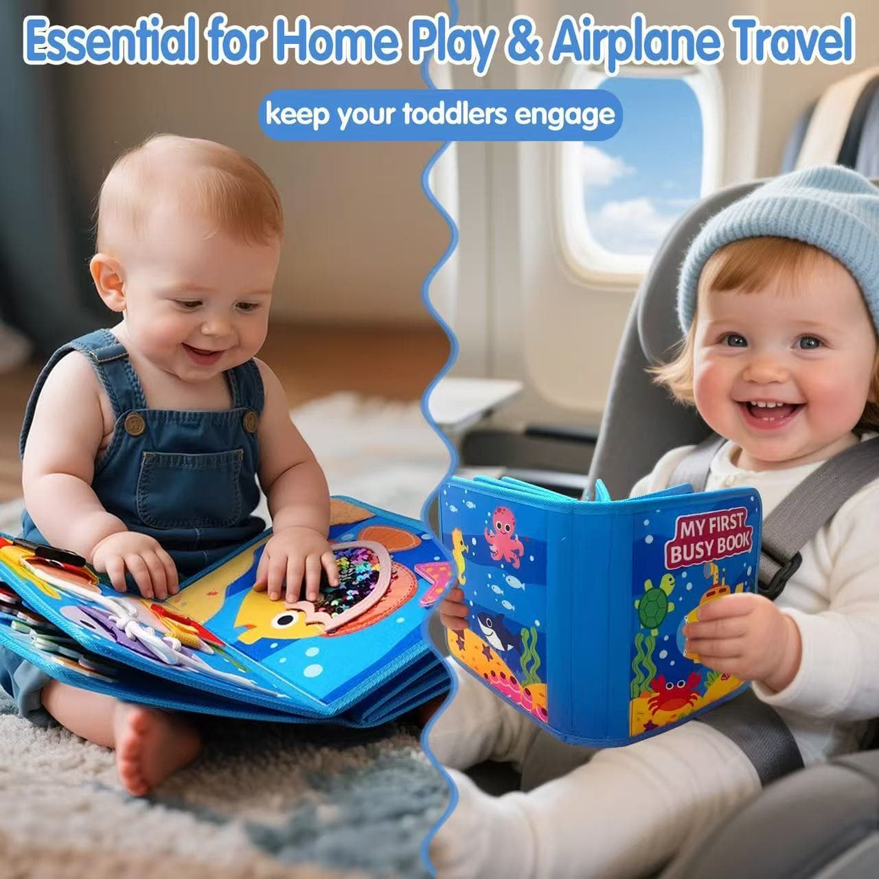 Marine-themed Felt Early-learning Board Educational Toy For Children