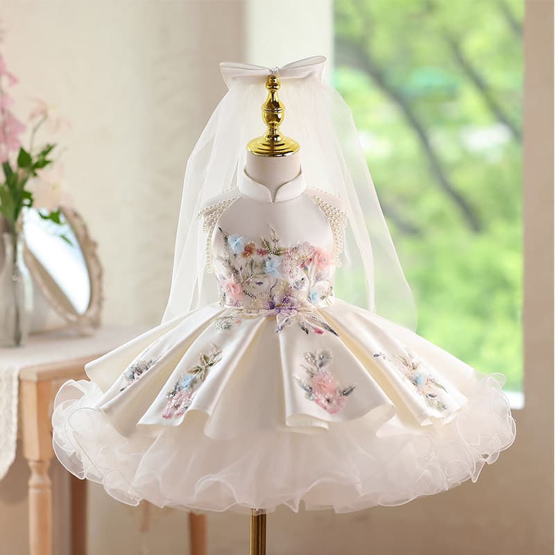 High-end Performance Costume For Flower Girls At Weddings