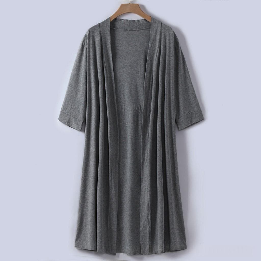 Women's European And American Style Nightgown Solid Color V-neck