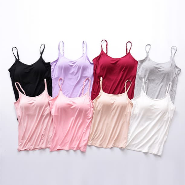 Women's Camisole With Chest Pads Without Wire Cups