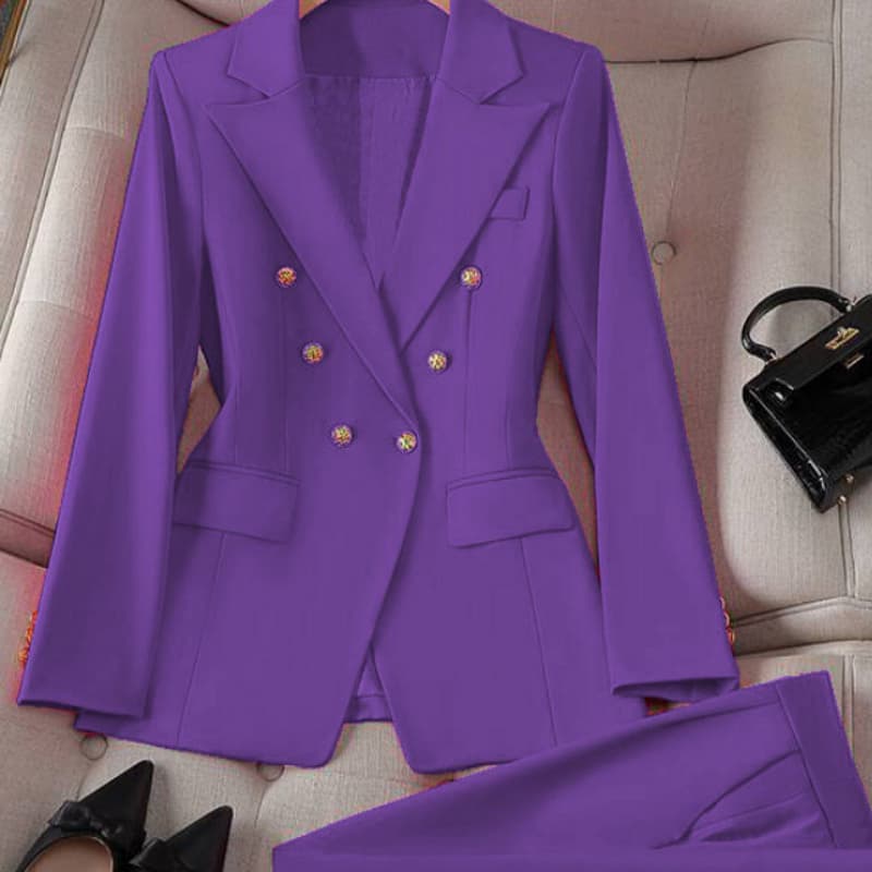 Stylish Wide-leg Pants Professional Formal Wear For Petite Figures Casual Suit