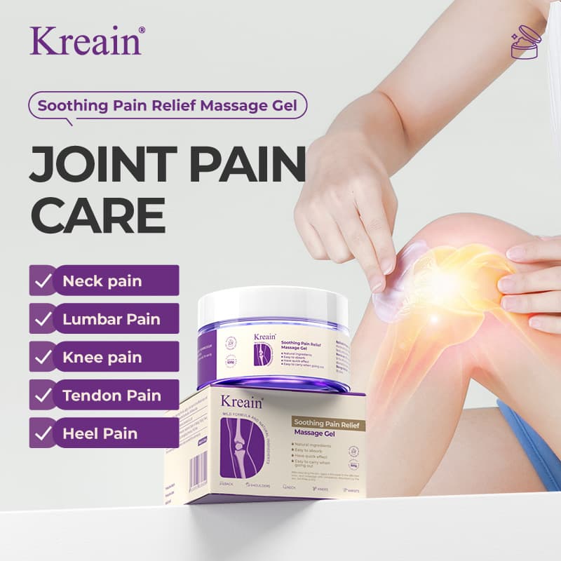 Kreain Rapid Relief Muscle Therapy Gel Soothes Knees, Lumbar, Neck, Hands, And Feet,Contains Boswellia, Glucosamine, And Collagen