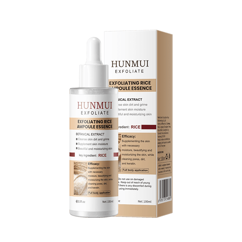 HUNMUI Rice Rice Exfoliating Ampoule E Ssence 1 00ml New Foreign Trade Overseas English Version