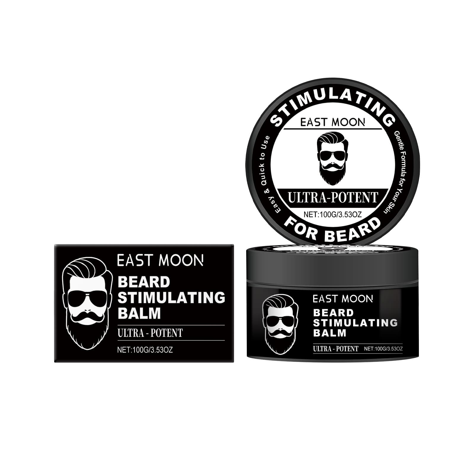 EAST MOON Men's Beard Care Cream Gently Nourishes And Softens Beards, Leaving Them Smooth And Healthy.