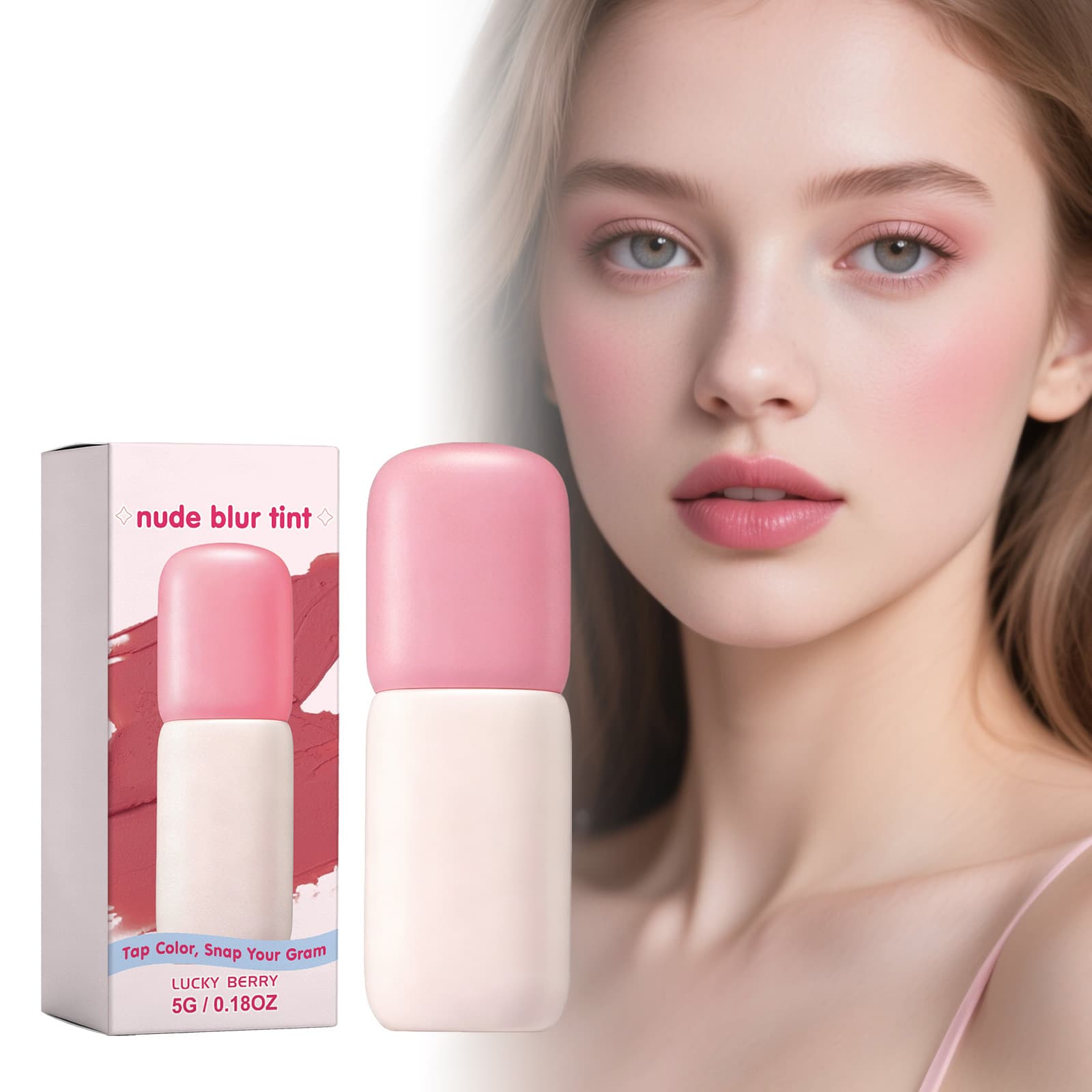 Matte Blush And Lip Gloss Hydrating Moisturizing And Seamlessly Blending With The Skin