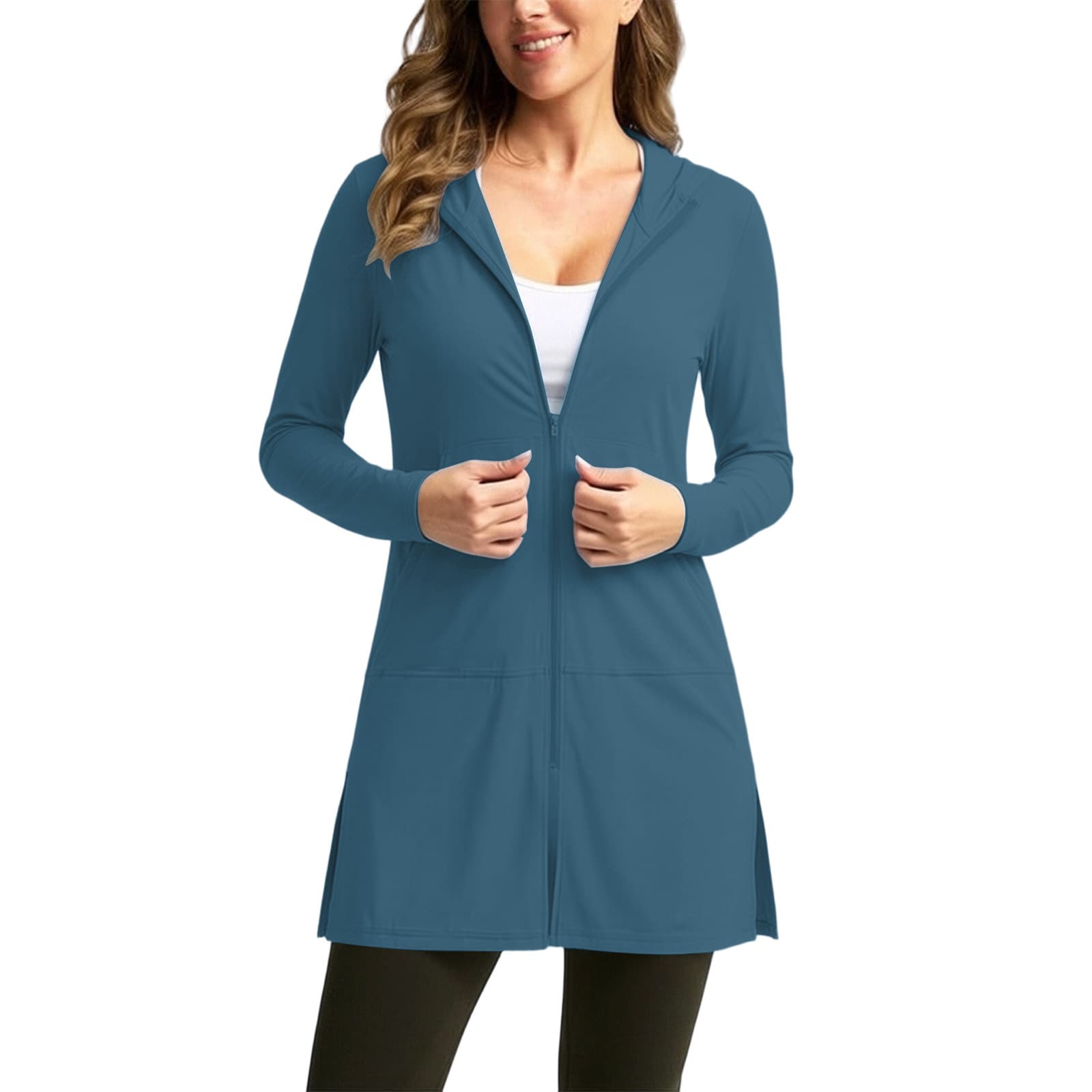 Plus-size Ice-silk Sun-protective Clothing For Women Thin Breathable And UV-blocking