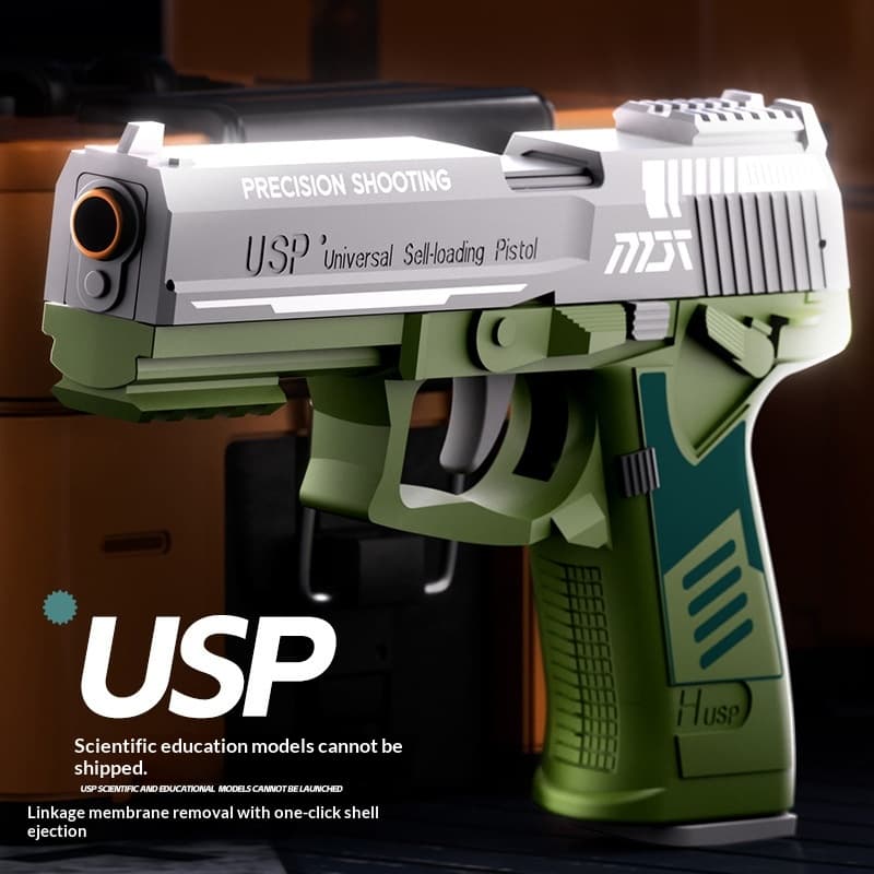 Childrens USP-style Soft-gun Toy With Magazine-fed